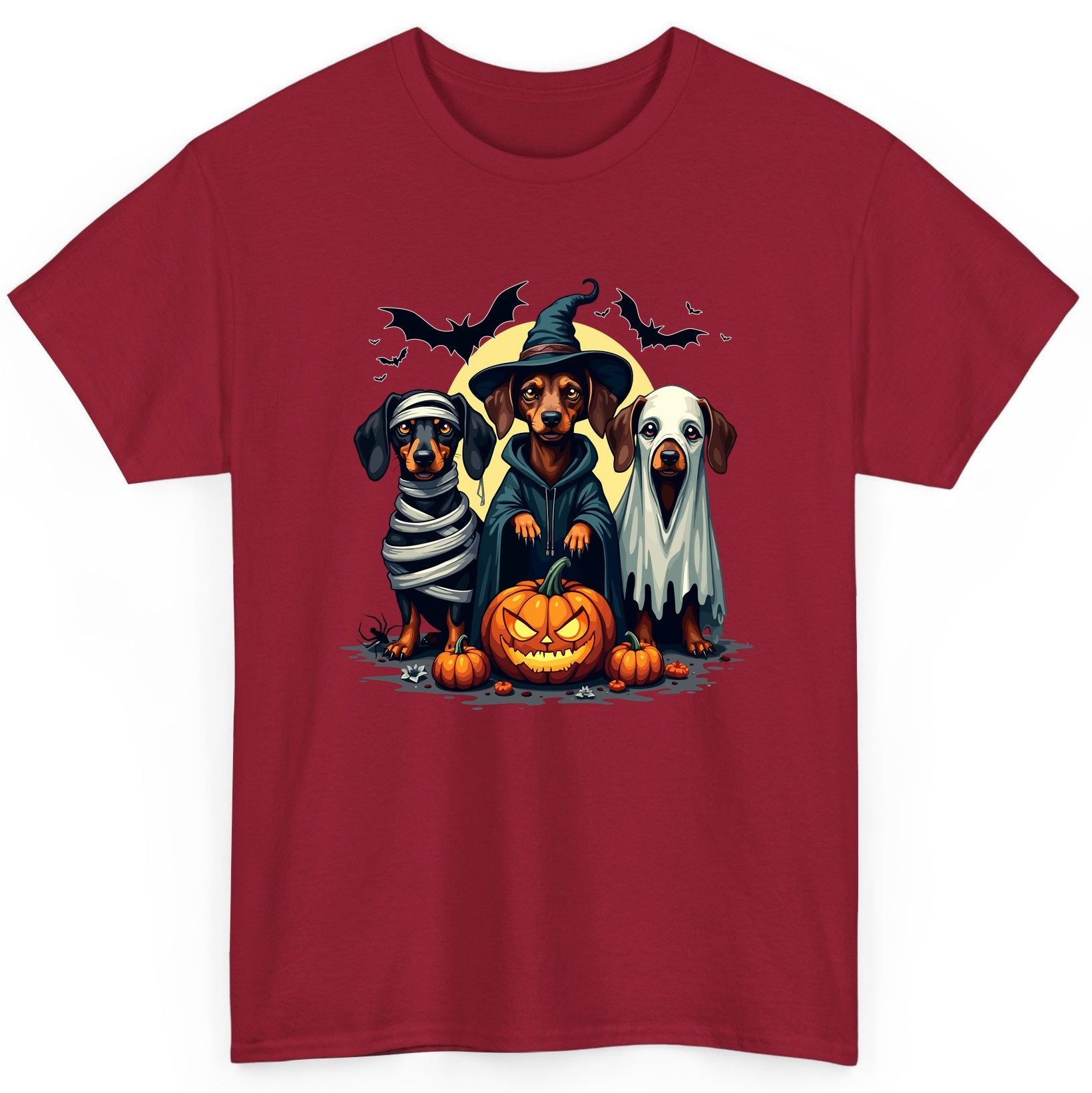 Dachshund Halloween Costumes dachshunds T-Shirt Cardinal Red product mockup
