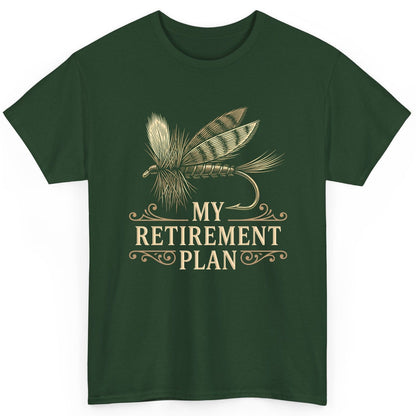 My Retirement Plan fly fishing T-Shirt Forest Green product mockup