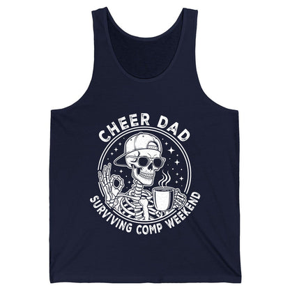 Cheer Dad Surviving Comp Weekend cheer dad Tank Top Navy product mockup