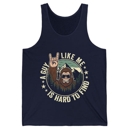 A Guy Like Me Is Hard to Find bigfoot Tank Top Navy product mockup
