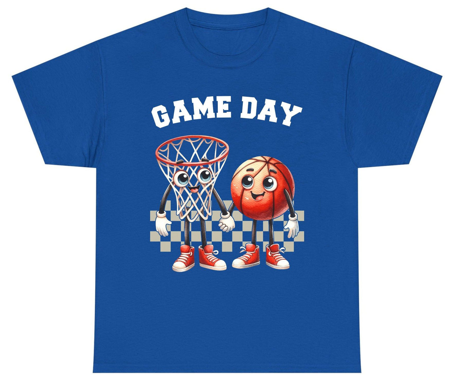 Game Day basketball Youth T-Shirt Royal product mockup