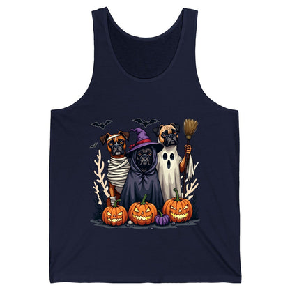 Halloween Dogs in Costume Halloween dogs Tank Top Navy product mockup