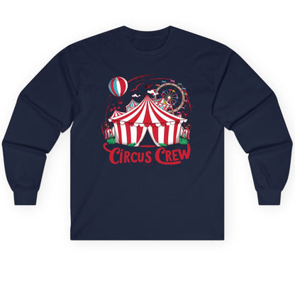 Circus Crew circus Long Sleeve Tee Navy product mockup