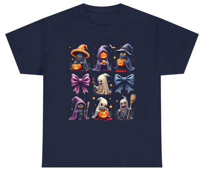 Spooky Cute Halloween Characters Halloween characters Youth T-Shirt Navy product mockup