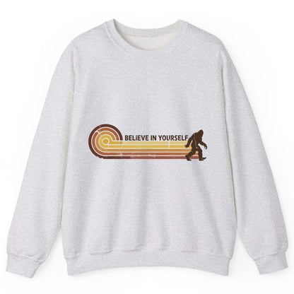 Believe in Yourself bigfoot Sweatshirt Ash product mockup