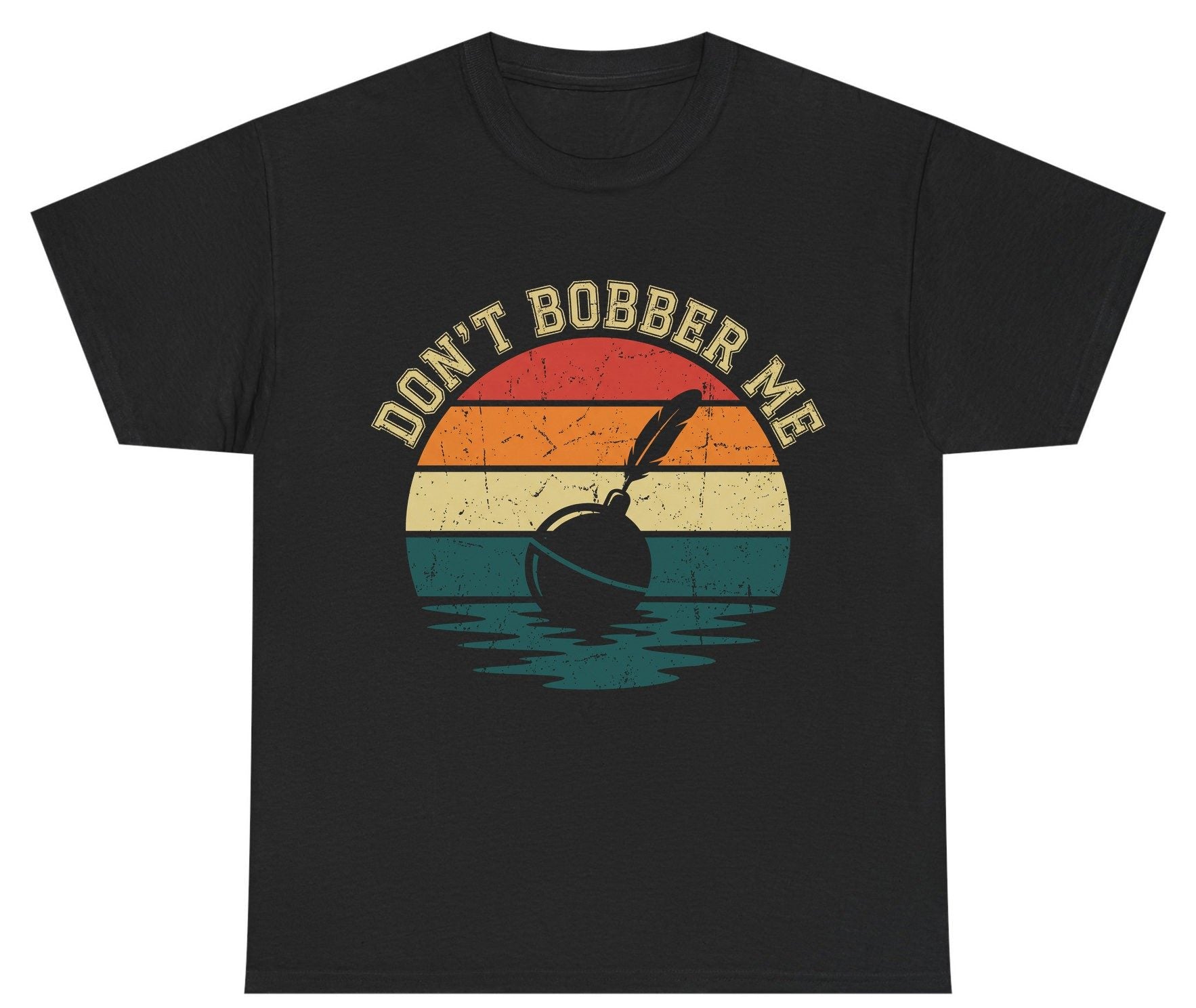 Don't Bobber Me fishing Youth T-Shirt Black product mockup
