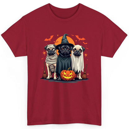 Halloween Pugs Costumes pugs T-Shirt Cardinal Red product mockup
