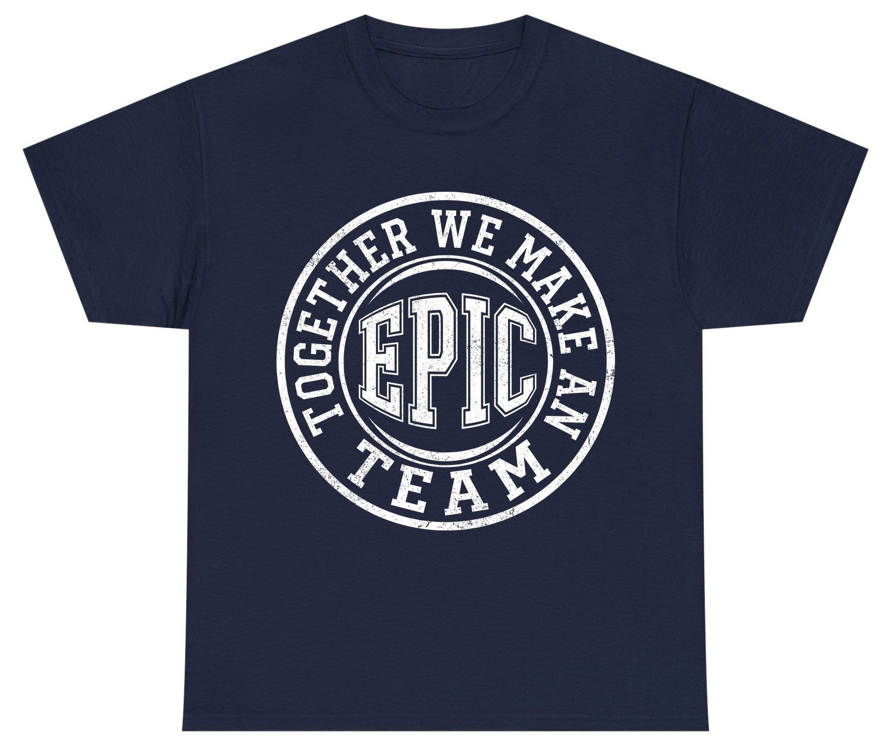 Together We Make an Epic Team teamwork Youth T-Shirt Navy product mockup
