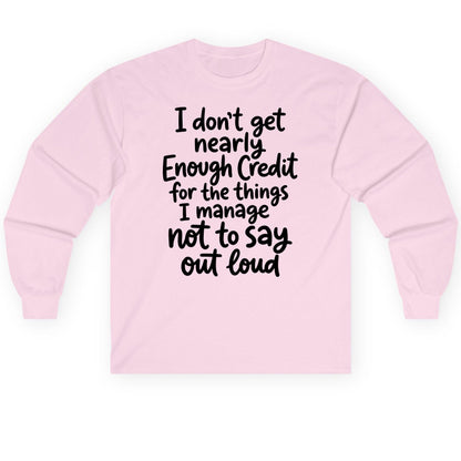Abstract Scattered Seeds Pattern abstract pattern Long Sleeve Tee Light Pink product mockup