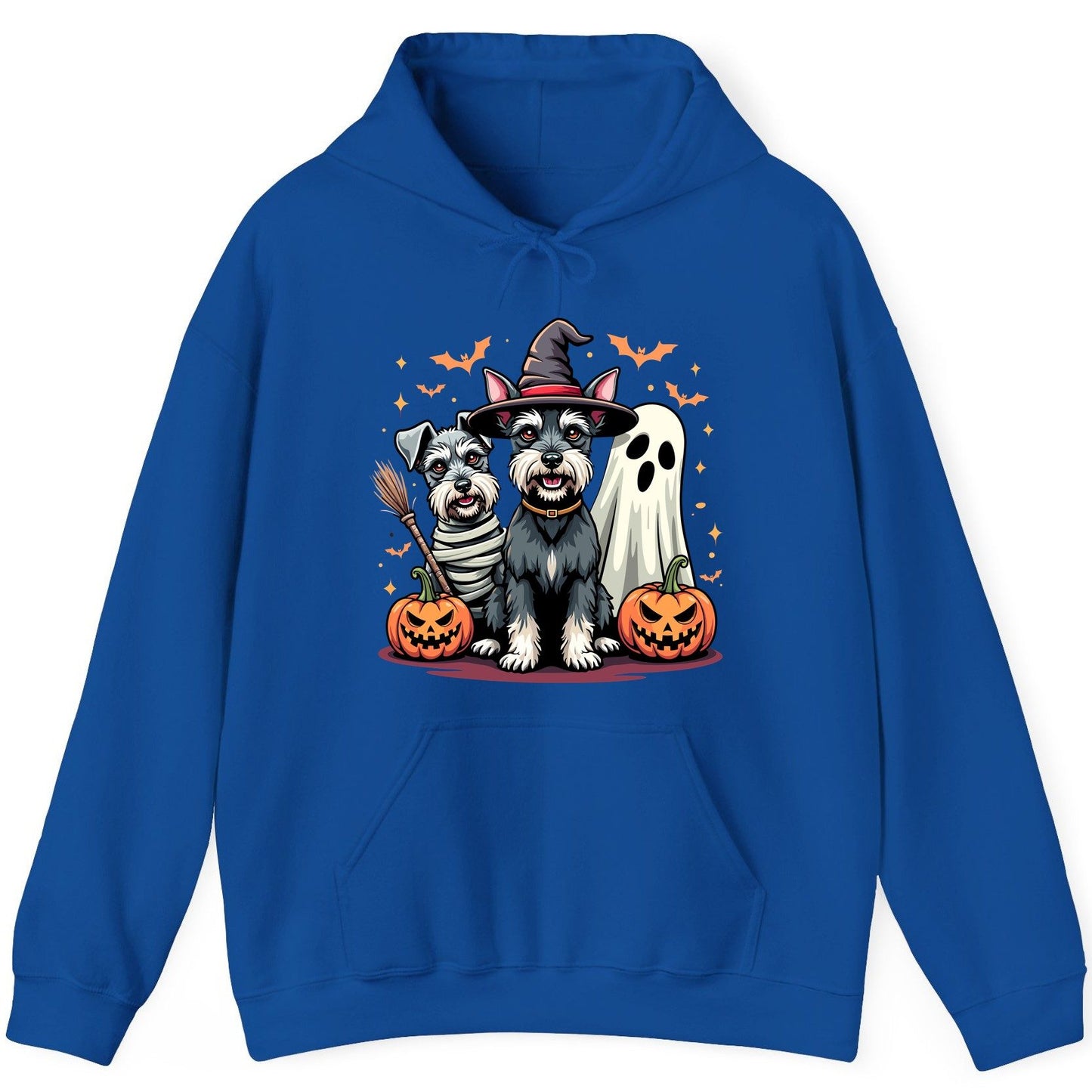 Halloween Schnauzer Dogs schnauzer dogs Hoodie Royal product mockup