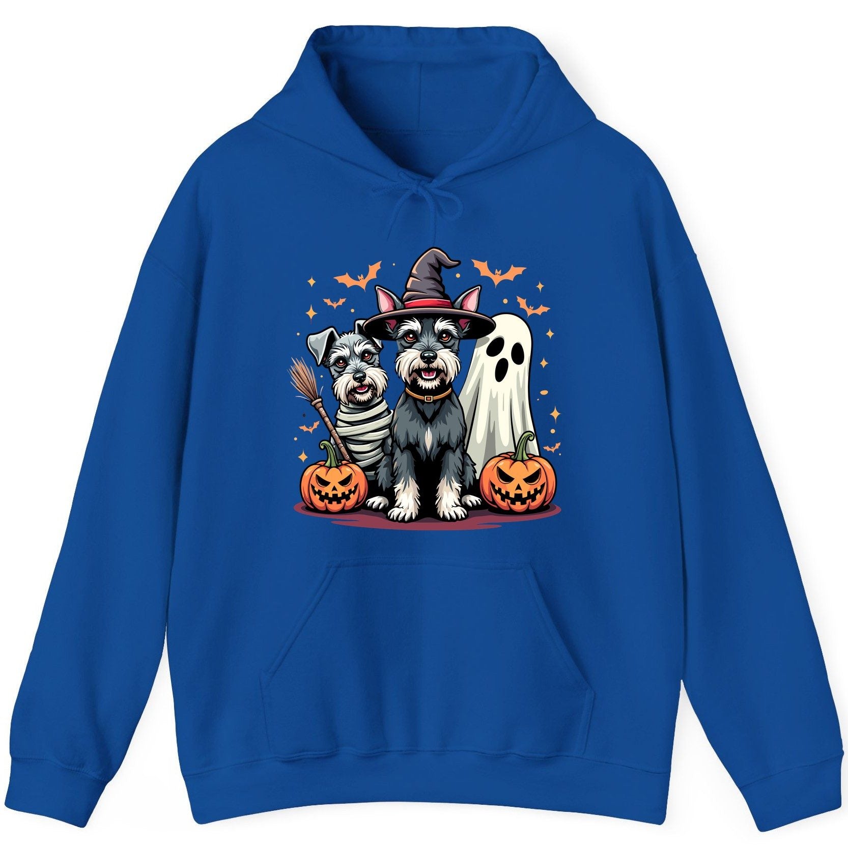 Halloween Schnauzer Dogs schnauzer dogs Hoodie Royal product mockup