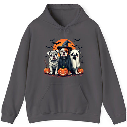 Halloween Bulldogs Costumes Halloween bulldogs Hoodie Charcoal product mockup