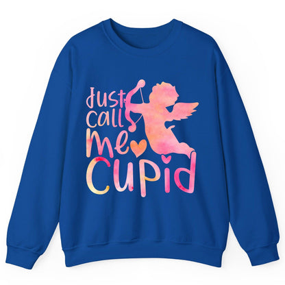 Just Call Me Cupid cupid Sweatshirt Royal product mockup
