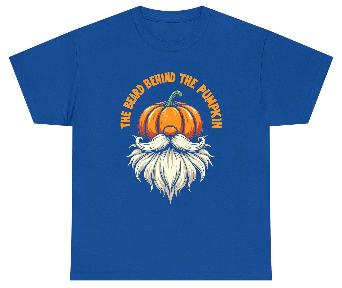 The Beard Behind the Pumpkin Halloween gnome Youth T-Shirt Royal product mockup