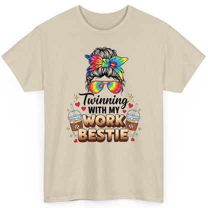 Twinning with My Work Bestie work bestie T-Shirt Sand product mockup