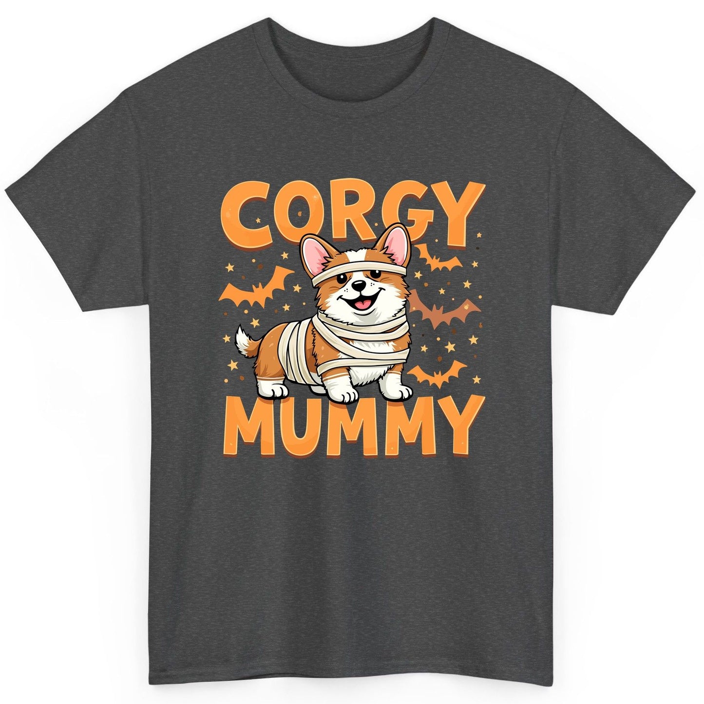 Corgy Mummy corgi T-Shirt Dark Heather product mockup