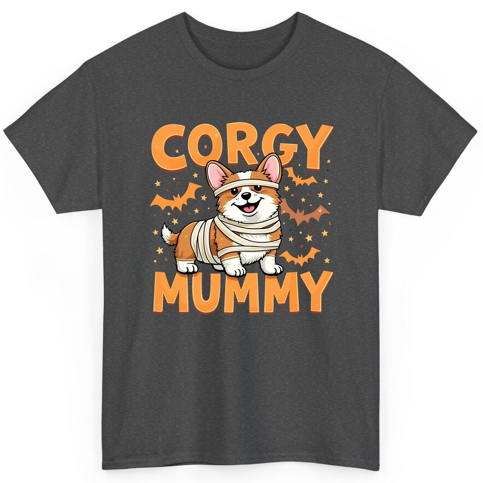 Corgy Mummy corgi T-Shirt Dark Heather product mockup