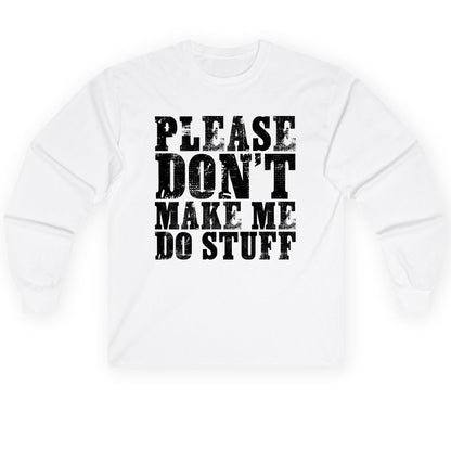 Solid Black Block minimalist geometric design Long Sleeve Tee White product mockup