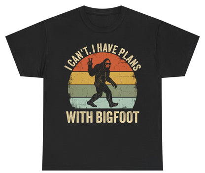 I Can't I Have Plans with Bigfoot bigfoot Youth T-Shirt Black product mockup