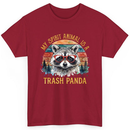 My Spirit Animal Is a Trash Panda raccoon T-Shirt Cardinal Red product mockup