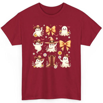 Boo Haw Cute Ghost cute ghost T-Shirt Cardinal Red product mockup