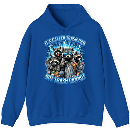 It's Called Trash Can Not Trash Cannot raccoons Hoodie Royal product mockup