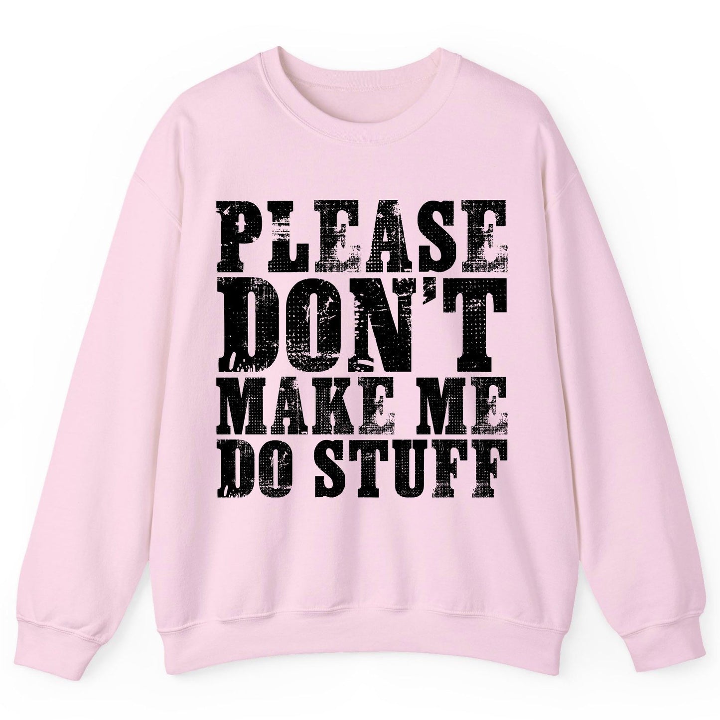 Solid Black Block minimalist geometric design Sweatshirt Light Pink product mockup