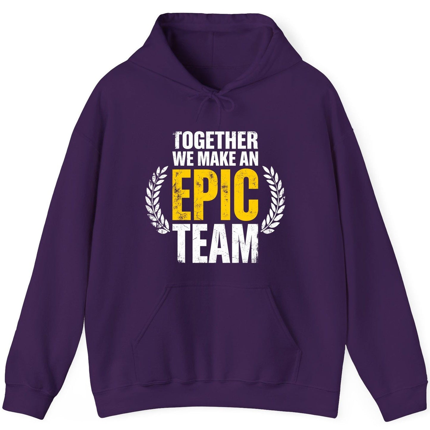 Together We Make an Epic Team teamwork Hoodie Purple product mockup
