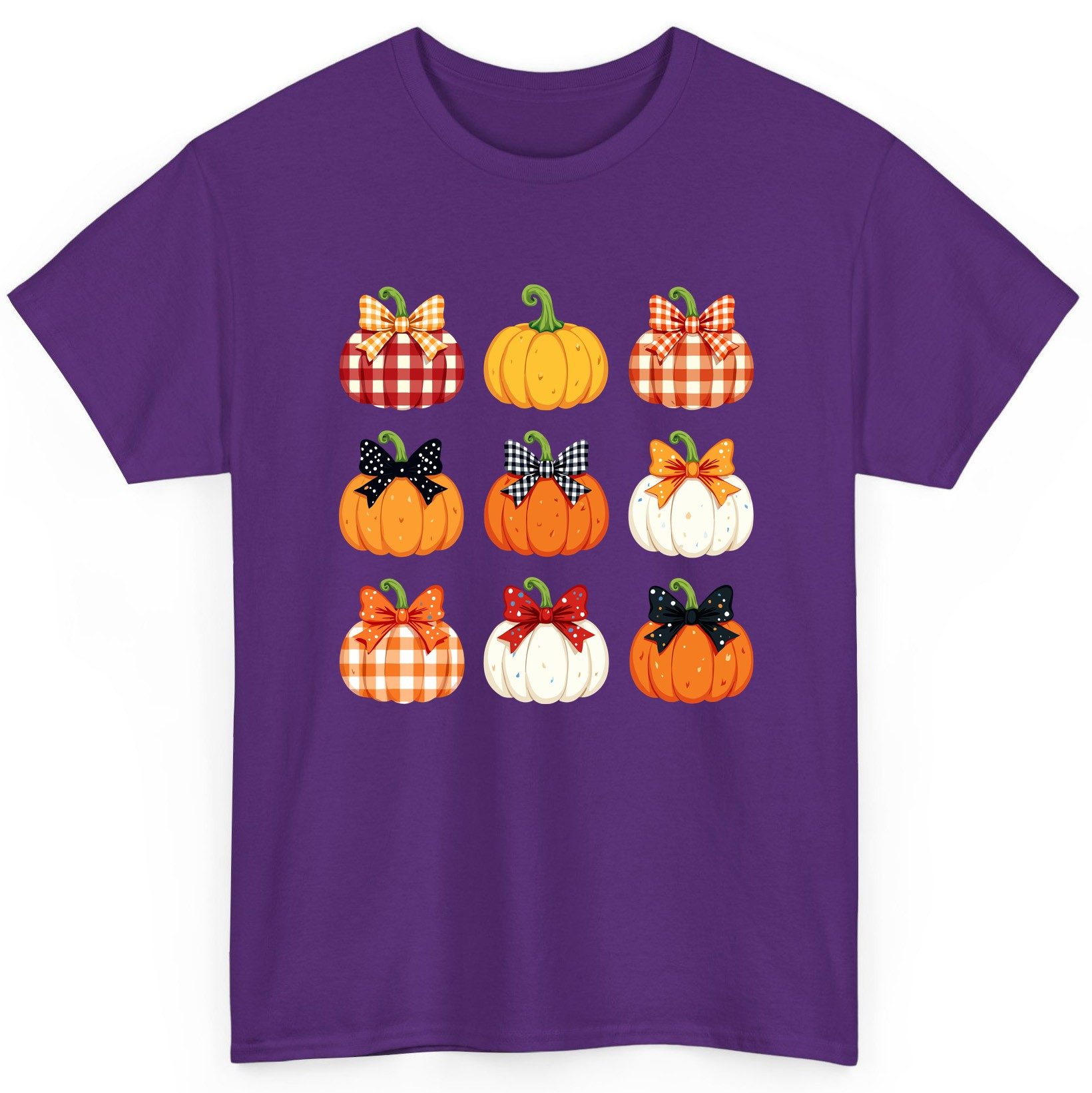 Decorative Fall Pumpkins fall pumpkins T-Shirt Purple product mockup