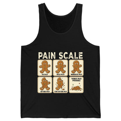 Pain Scale gingerbread man pain scale Tank Top Black product mockup