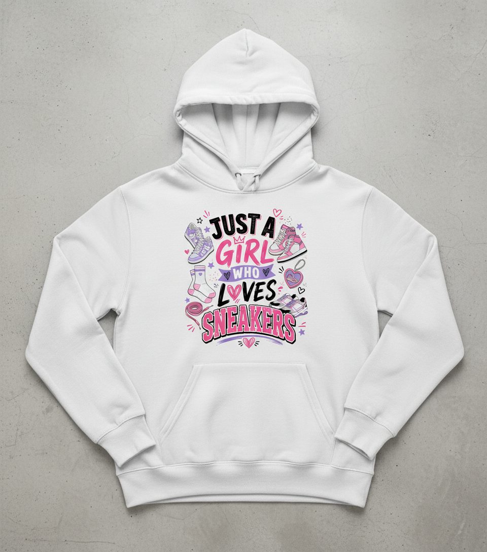Sneakers Sneaker Collectors Hoodie - product mockup - White