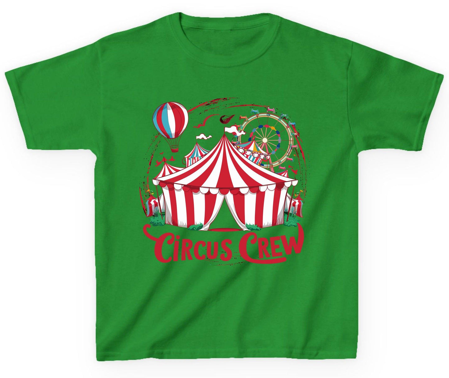 Circus Crew circus Youth T-Shirt Irish Green product mockup
