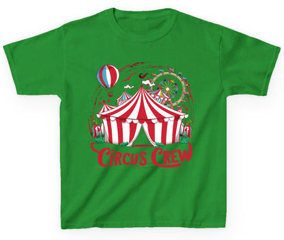 Circus Crew circus Youth T-Shirt Irish Green product mockup