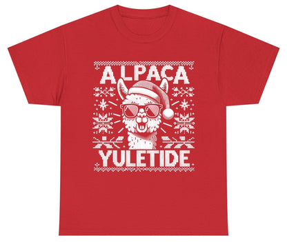 ALPACA Yuletide Funny Lovers Youth T-Shirt - product mockup - Red