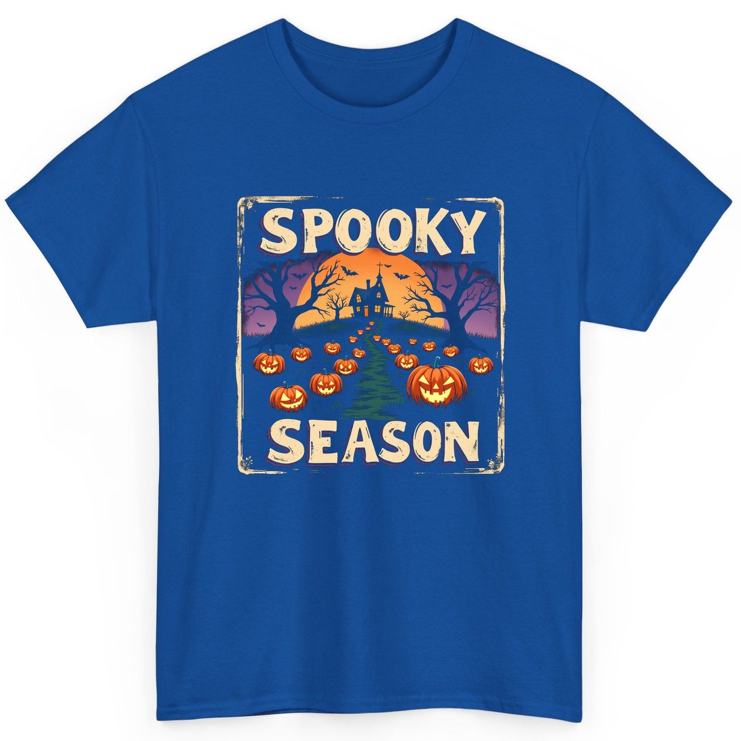 Spooky Season Halloween T-Shirt Royal product mockup
