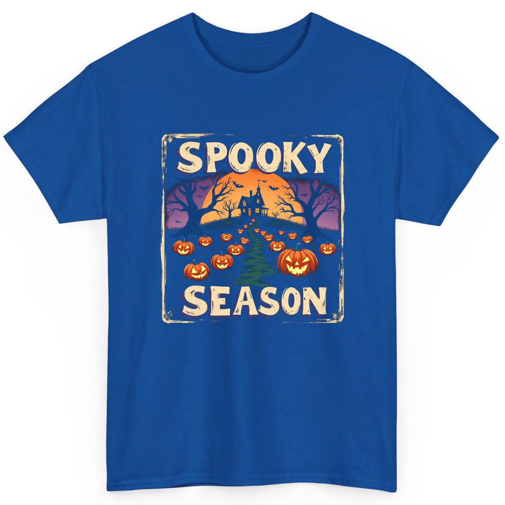 Spooky Season Halloween T-Shirt Royal product mockup