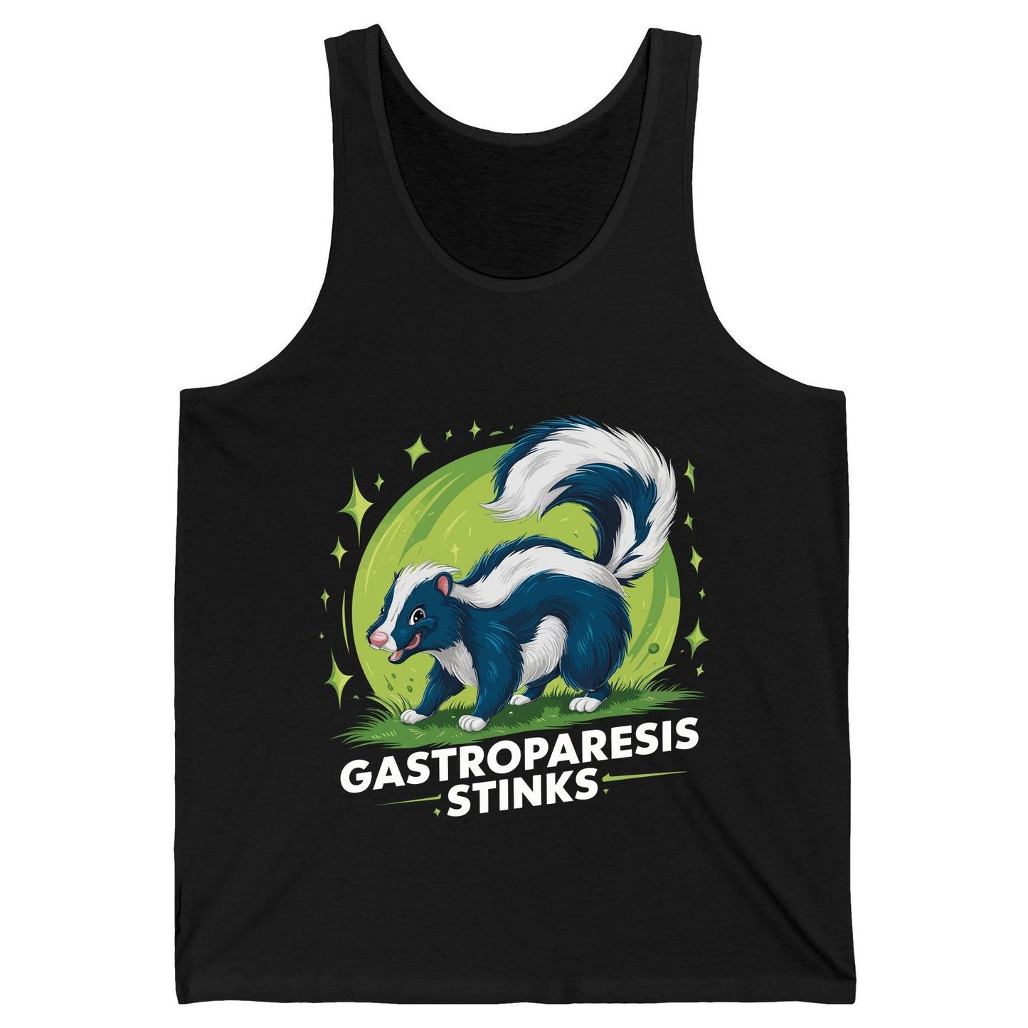 Gastroparesis Stinks gastroparesis awareness Tank Top Black product mockup