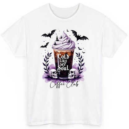 Cold Like My Soul gothic iced coffee T-Shirt White product mockup