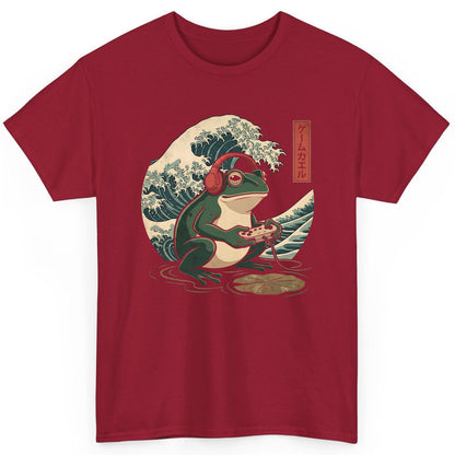 ゲームカエル gamer frog T-Shirt Cardinal Red product mockup