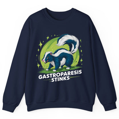 Gastroparesis Stinks gastroparesis awareness Sweatshirt Navy product mockup
