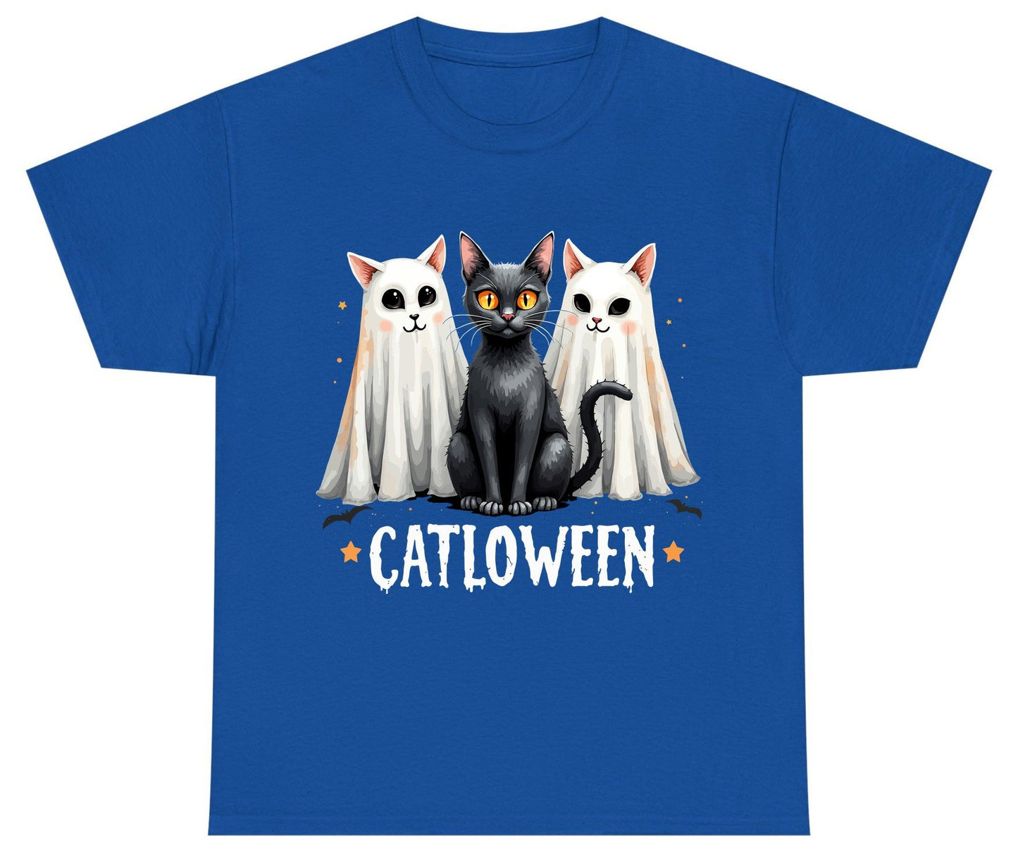 Catloween Halloween cats Youth T-Shirt Royal product mockup