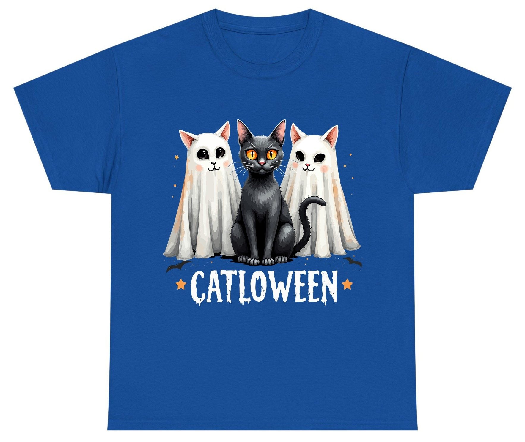 Catloween Halloween cats Youth T-Shirt Royal product mockup