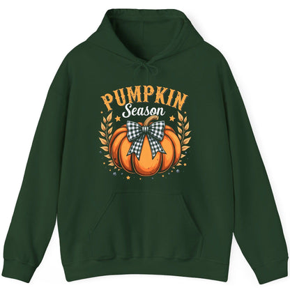 Pumpkin Season fall Hoodie Forest Green product mockup