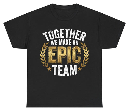 Together We Make an Epic Team teamwork Youth T-Shirt Black product mockup