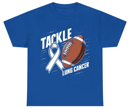 Tackle Lung Cancer lung cancer awareness Youth T-Shirt Royal product mockup