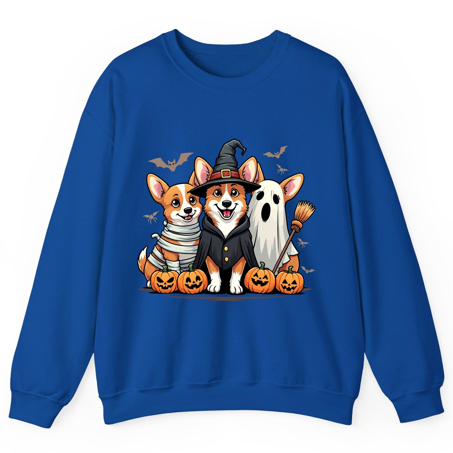 Halloween Corgi Trio Halloween corgis Sweatshirt Royal product mockup