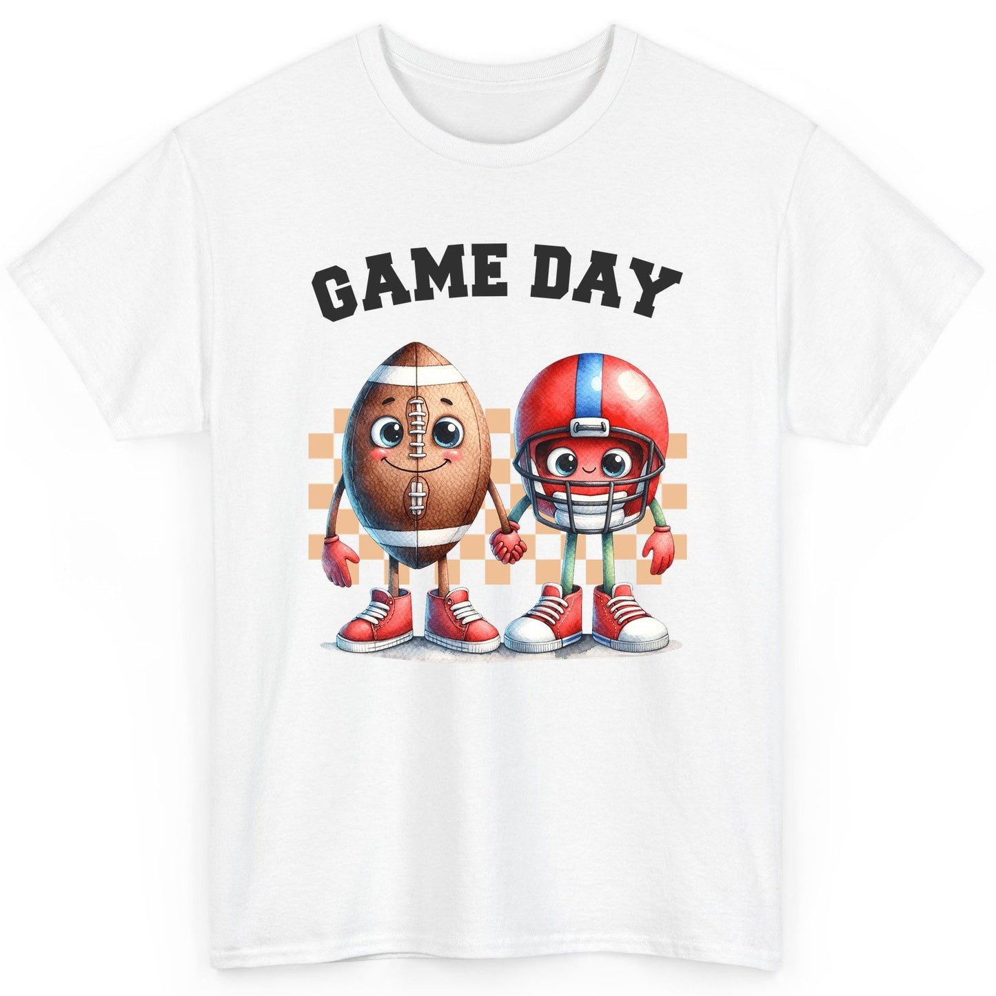 Game Day american football T-Shirt White product mockup