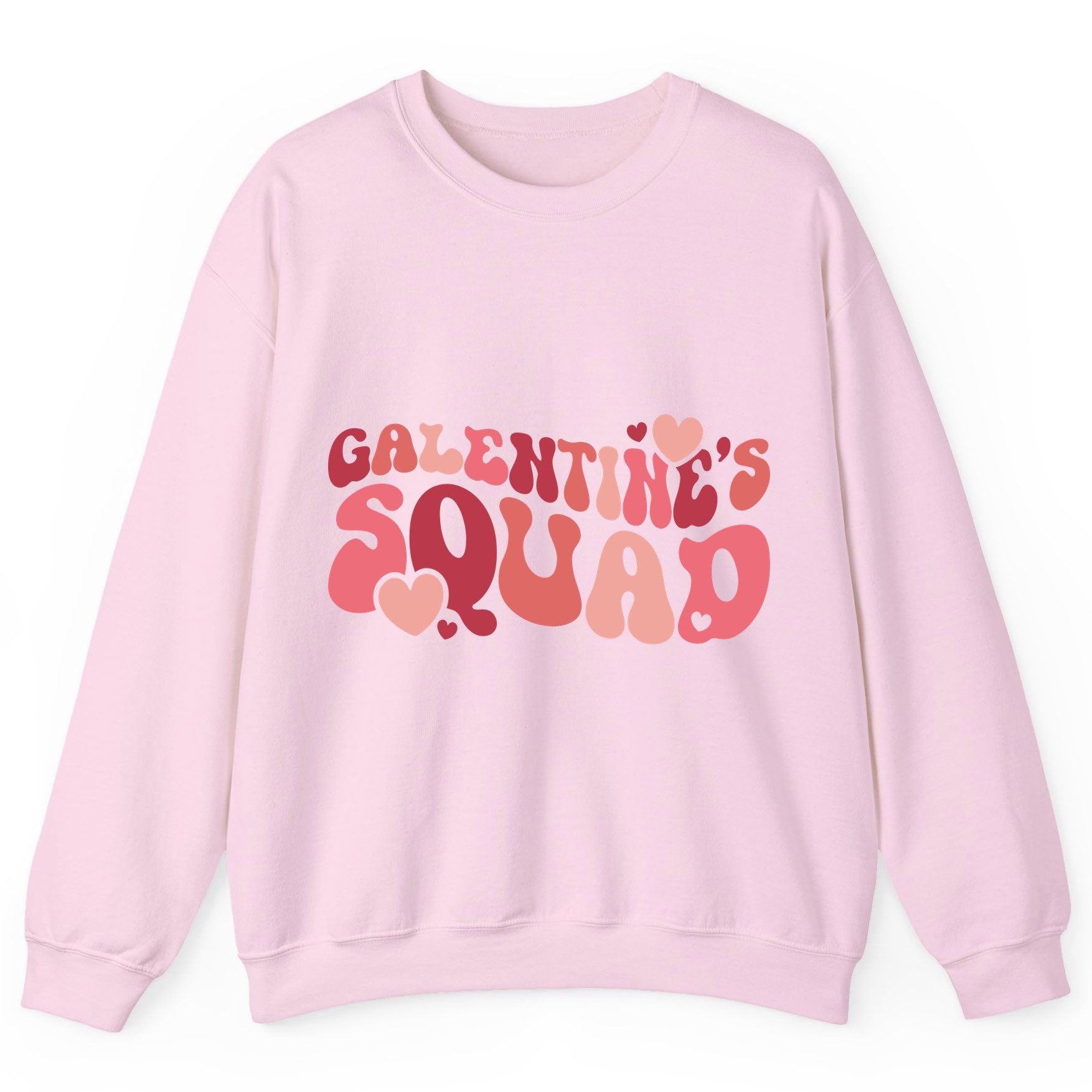Galentine's Squad galentine's day Sweatshirt Light Pink product mockup