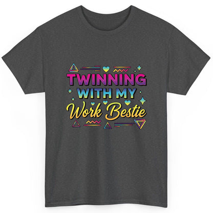 Twinning with My Work Bestie work bestie T-Shirt Dark Heather product mockup