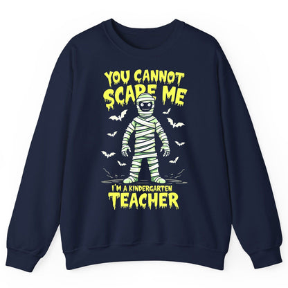 You Cannot Scare Me I'm a Kindergarten Teacher kindergarten teacher Sweatshirt Navy product mockup